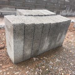 4" concrete blocks x 96 + 80 stock bricks