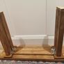 Rustic decorative wooden bench Image 6