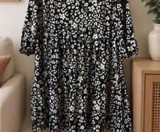 dress Bnwt primark black & white dress size 12 Bnwt v neck tiered dress