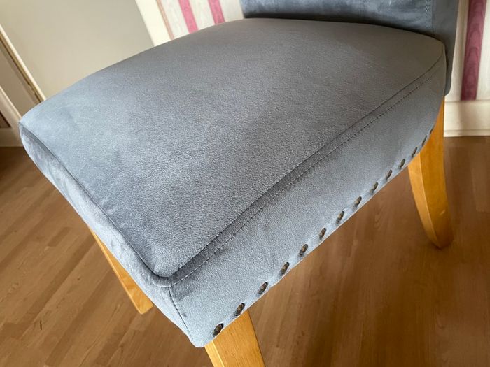 Chair Grey Velet (Brand New with Tags)