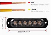 4pcs 12/24v  truck LED lights, 6SMD grille light strips, car lights, trailer lights, amber