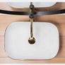 Belinda Gold Edge countertop washbasin + Lungo faucet + Rea plug Image 5