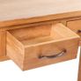 Console Table with 2 Drawers 83x30x73 cm Solid Oak Wood Image 5