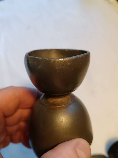 Irish Georgian Double Ended Pewter Drinks Measure