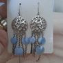 sterling silver dream catcher earrings Image 2