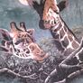 vintage giraffes T shirt size 2XL Image 2