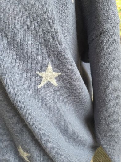 Blue wool and cashmere knit uk12