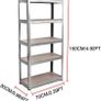 5 Tier Boltless Shelving Shelf Rack Racking 875kg 150 x 70 x 30cm Image 2