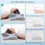 Cervical Pillow for Neck and Shoulder, Contour Memory Foam Pillow, Ergonomic Neck Support Pillow for Side Back Stomach Sleepers with Pillowcase Image 2