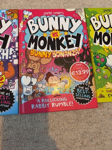 Bunny vs Monkey books