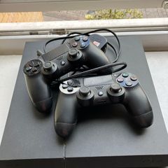 PS4 with two controllers