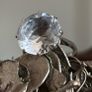 Antique Art Deco Silver Rock Crystal Ring Image 10