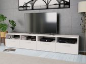 TV Cabinets 2 pcs Chipboard 95x35x36 cm White