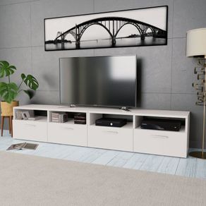 TV Cabinets 2 pcs Chipboard 95x35x36 cm White