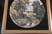 Vintage Framed Staffordshire Tile.