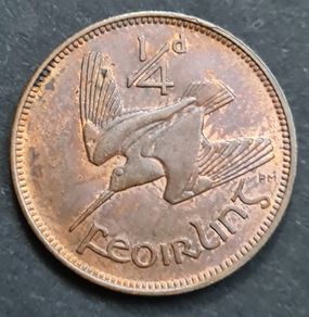 Ireland Excellent 1943 Farthing Coin
