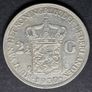 1930 Netherlands  2 1/2 Gulden - Wilhelmina Silver coin Image 2