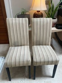 2 x Beautiful Quality Classy Padded Kitchen Dining Chairs - Can Deliver