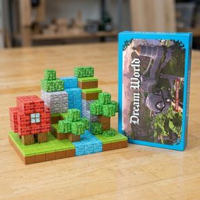 208 Pcs Magnetic Building Block Cubes  Minecraft