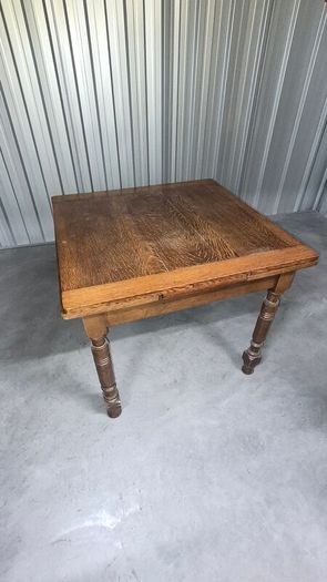 Vintage Oak Extendable Table + 4 Matching Chairs