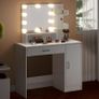 Dressing Table  with LED Lighting Mirror Drawer 3 Shelves Image 3