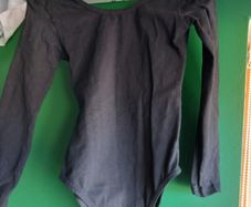 Black skirt and leotard