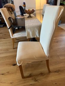 Cream dining chairs