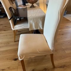 Cream dining chairs