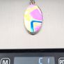 Vintage 925 Sterling Silver & Dichroic Glass Pendant Image 10