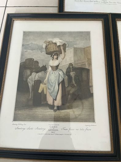 Trio Of Cries Of London Early Prints