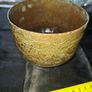 Antique Brass Planter Pot with Detailed Floral Engravings, Postage Available Image 3