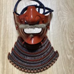 Japanese antique samurai Menpo