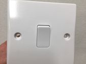 Ultra Slim White 1 gang 2 way switch