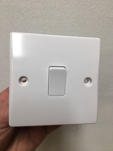 Ultra Slim White 1 gang 2 way switch