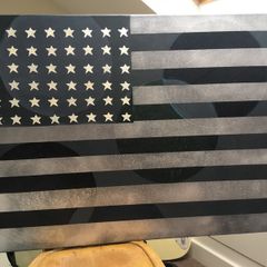 Pop art American Flag Jasper Johns style