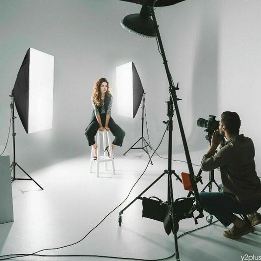 44123 2 250W Bulb Continuous Light Photo & Video Studio