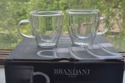 4 Brandani Double-wall Insulated Glass Espresso Cups 4
