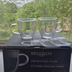 4 Brandani Double-wall Insulated Glass Espresso Cups 4
