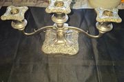 Beautiful Old silver plated Three Branch Candelabra, Postage Available