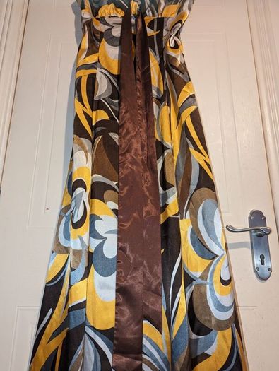 An amazing floral maxi silk dress from El Corte Ingles