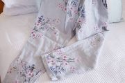 Floral Linen Summer Trousers
