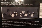 Sequin Garland with lights
