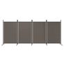 4-Panel Room Divider Anthracite 346x180 cm Fabric Image 2