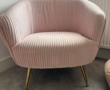 Large pink chair