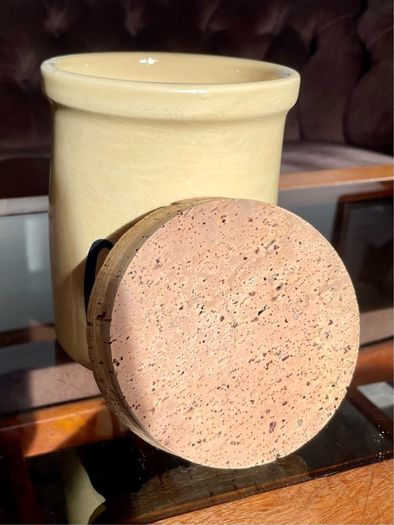 T.G. Green Church Gresley Made in England Vintage Cookies Jar with Cork lid 1960s