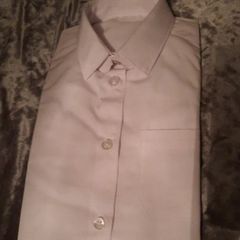 white short sleeve school shirt