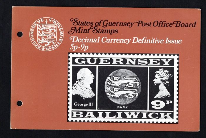 1971 Guernsey Decimal Currency Definitive Issue 5p, 6p, 7 1/2p & 9p Presentation Pack