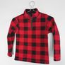 Pre Owned Place Black + Red Fleece Half Zip Jumper Image 3