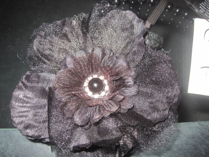 Beaded Flower Motif Headband