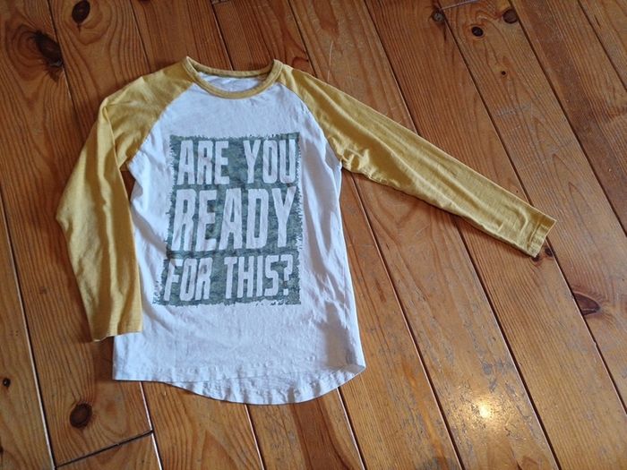 Age 9-10 'Are You Ready' Long Sleeved Top